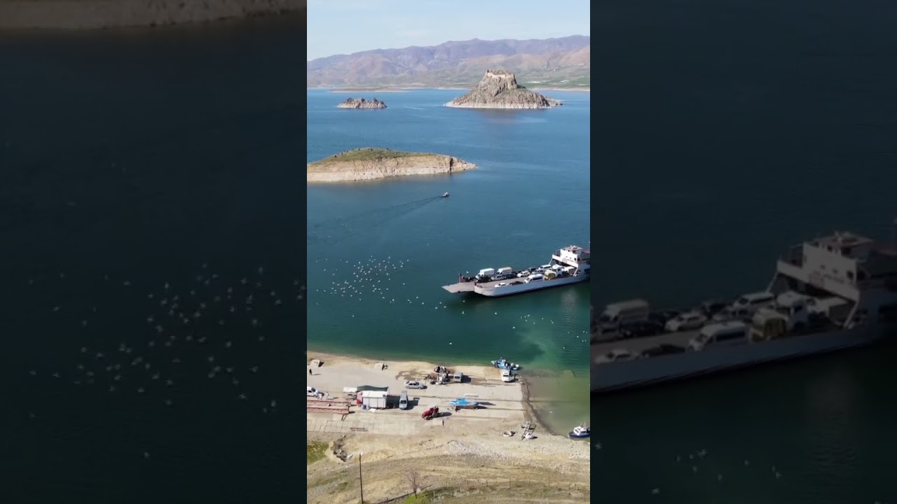 pertek feribot iskelesi #pertek #elazığ #tunceli #iskele #dersim #balık #kale #feribot #drone