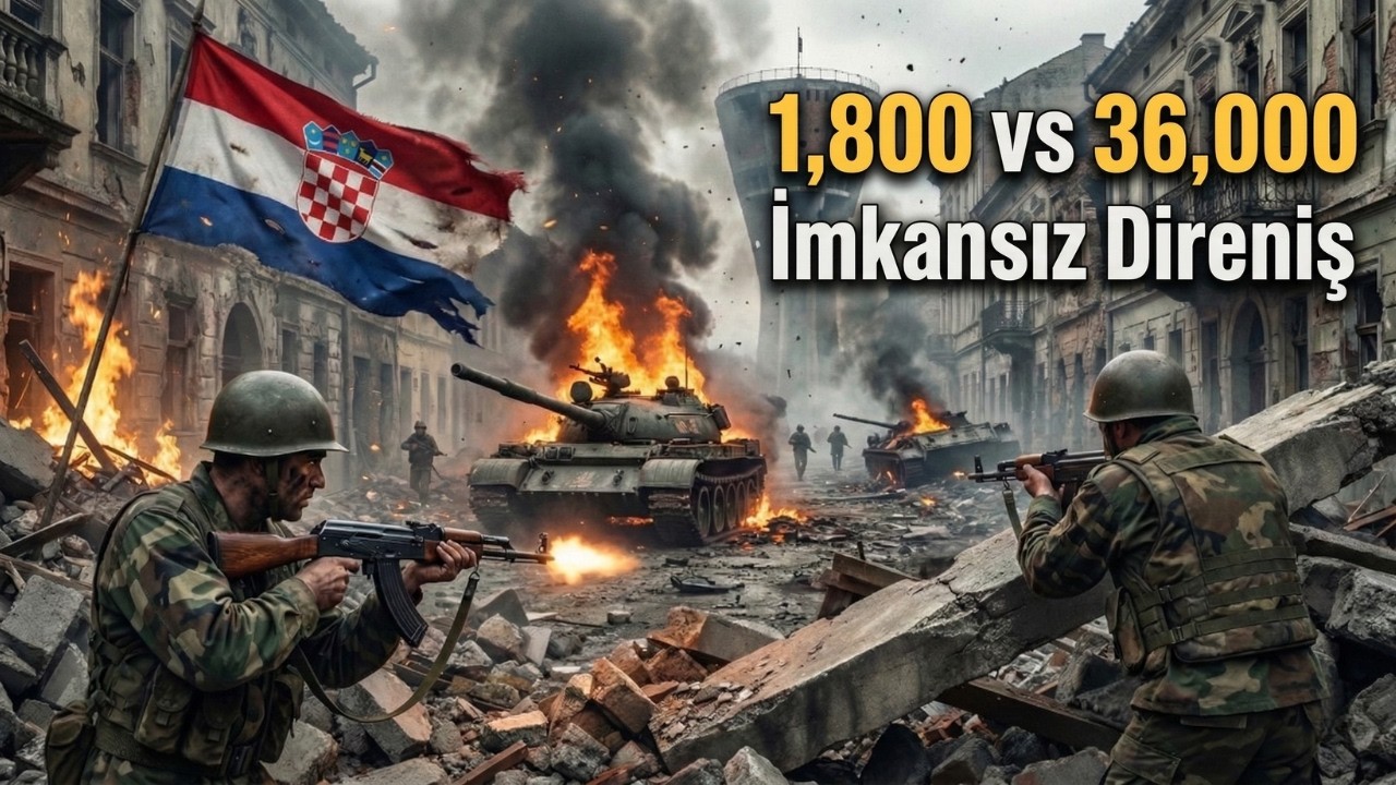 1.800 Hırvat, 36.000 Yugoslav ve Sırp Gücüne Karşı Nasıl Savundu? | Vukovar 1991
