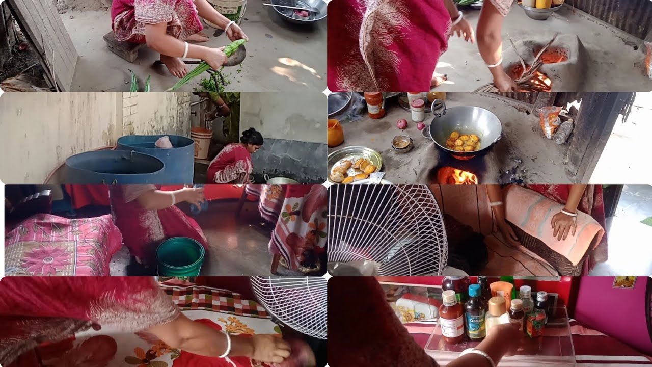 মাটির উনুনে রান্না করে সাদা চকচকে কড়াই কালো  হতে দেবো না🙅#bandanavlogs 🌄🍁🍂