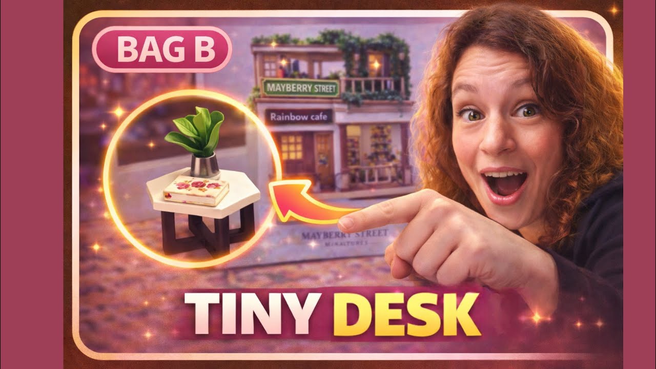 Mayberry Street Miniatures – Tiny Desk Build (Rainbow Café Bag B) | The Basic Artist