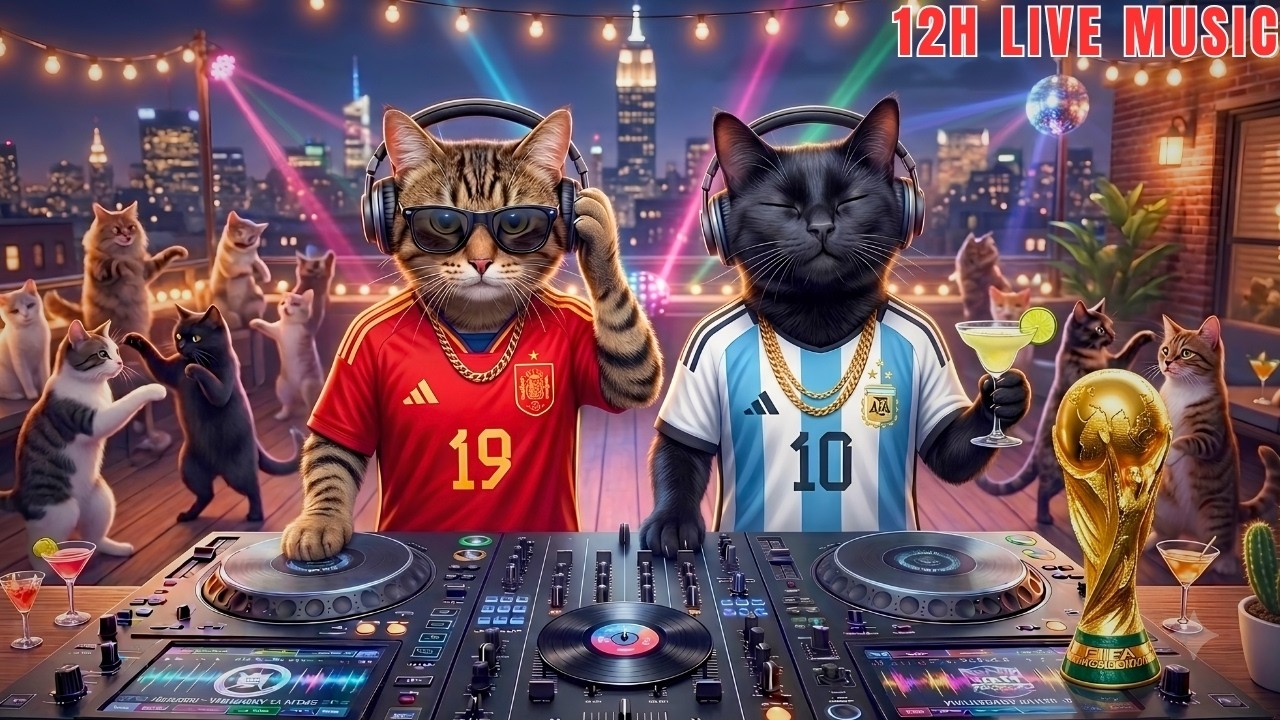 🔴 WYŁĄCZNIE NA ŻYWO: DJ MIAWW 🐾 Impreza p&oacute;źnym wieczorem: Relaks po meczu 🎶 Paradise Paws w finale Pucharu Świata