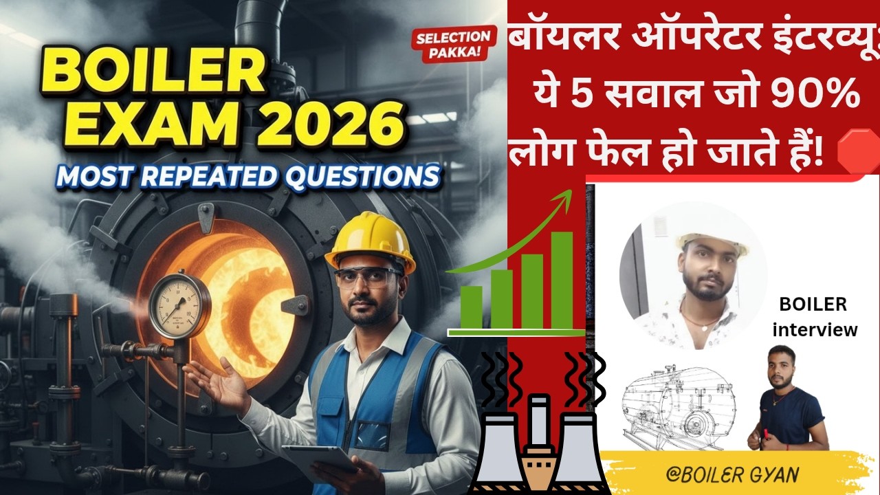 बॉयलर ऑपरेटर इंटरव्यू: ये 5 सवाल जो 90% लोग फेल हो जाते हैं! 🛑 | Boiler Operator Interview Questions