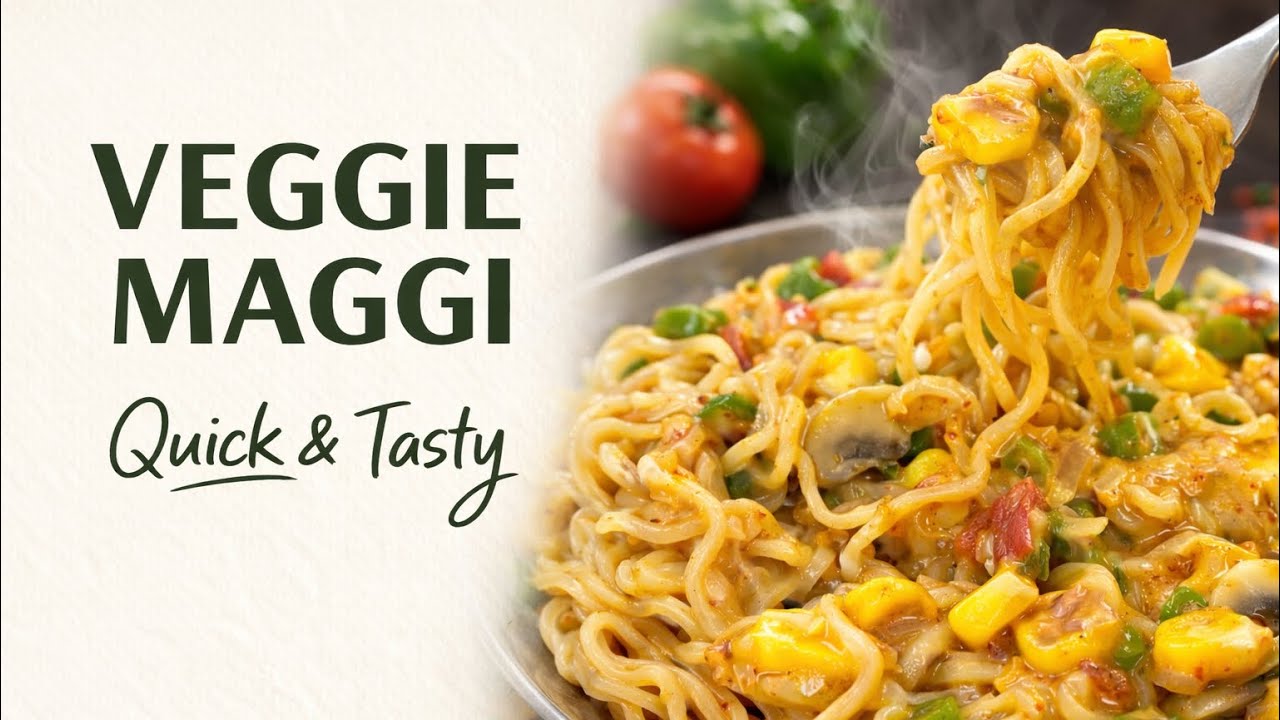 Veggie Maggi Recipe | Street Style Vegetable Maggi in 10 Minutes