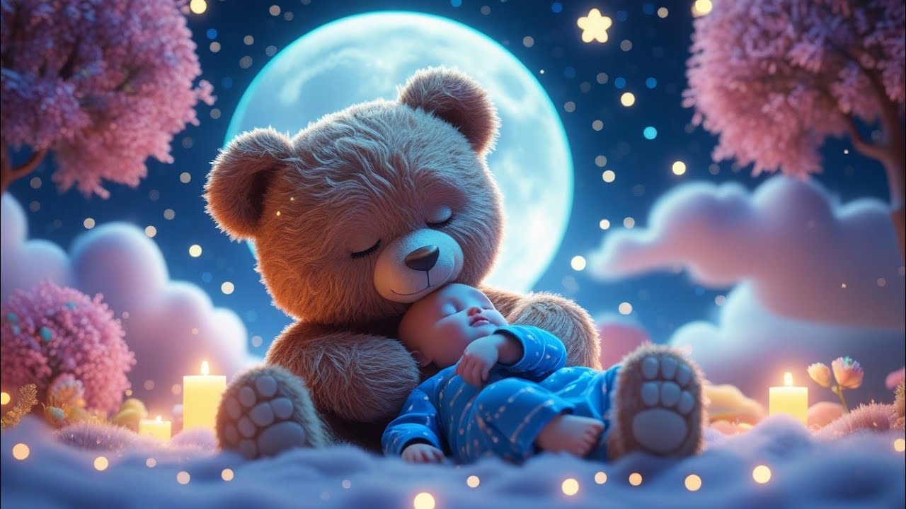 Twinkle Star Night Sky ⭐ Calm Mozart Lullaby for Sleep Peaceful Starry Night ✨ Baby Sleep Music
