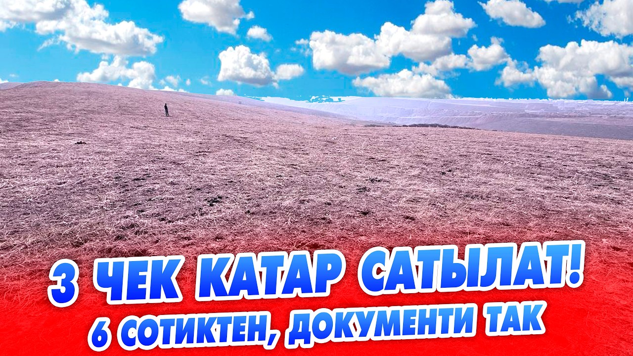 6 сотиктен 3 чек катар САТЫЛАТ! документтер так. Ар бир чектин баасы 900,000 сомдон