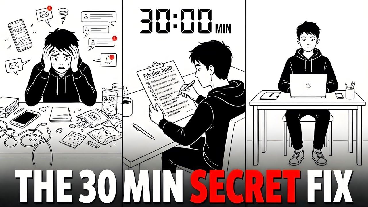 The 30 Minute ‘Friction Audit’ That Fixes Your Discipline (*nobody does this*)