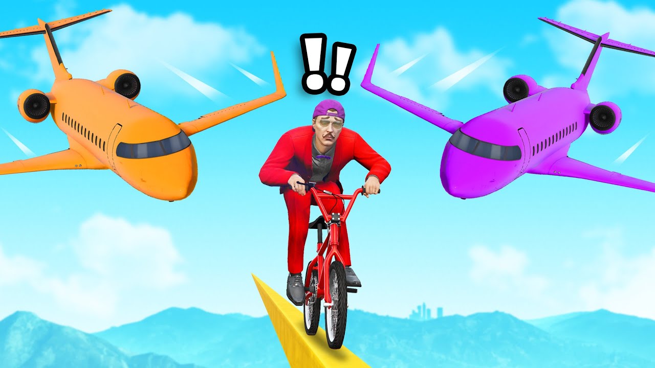 BMX vs GIANT PLANES in GTA 5