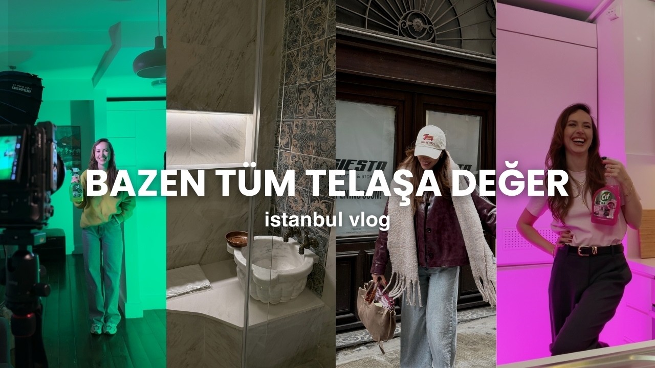 İLK REKLAM SETİM VLOG | galata'da hamamlı airbnb evim, kamera arkası ve istanbulda 48 saat