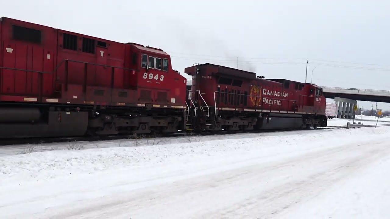 Feb 10 2026 CPKC 2-231 EB at mile 57 at the Galt station on the Galt sub