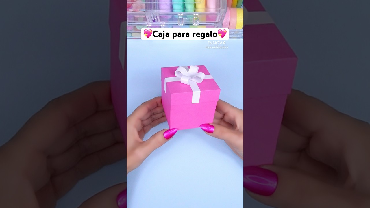 Manualidades con papel / Ideas para regalar / Cajita para regalo #diy #manualidades #love