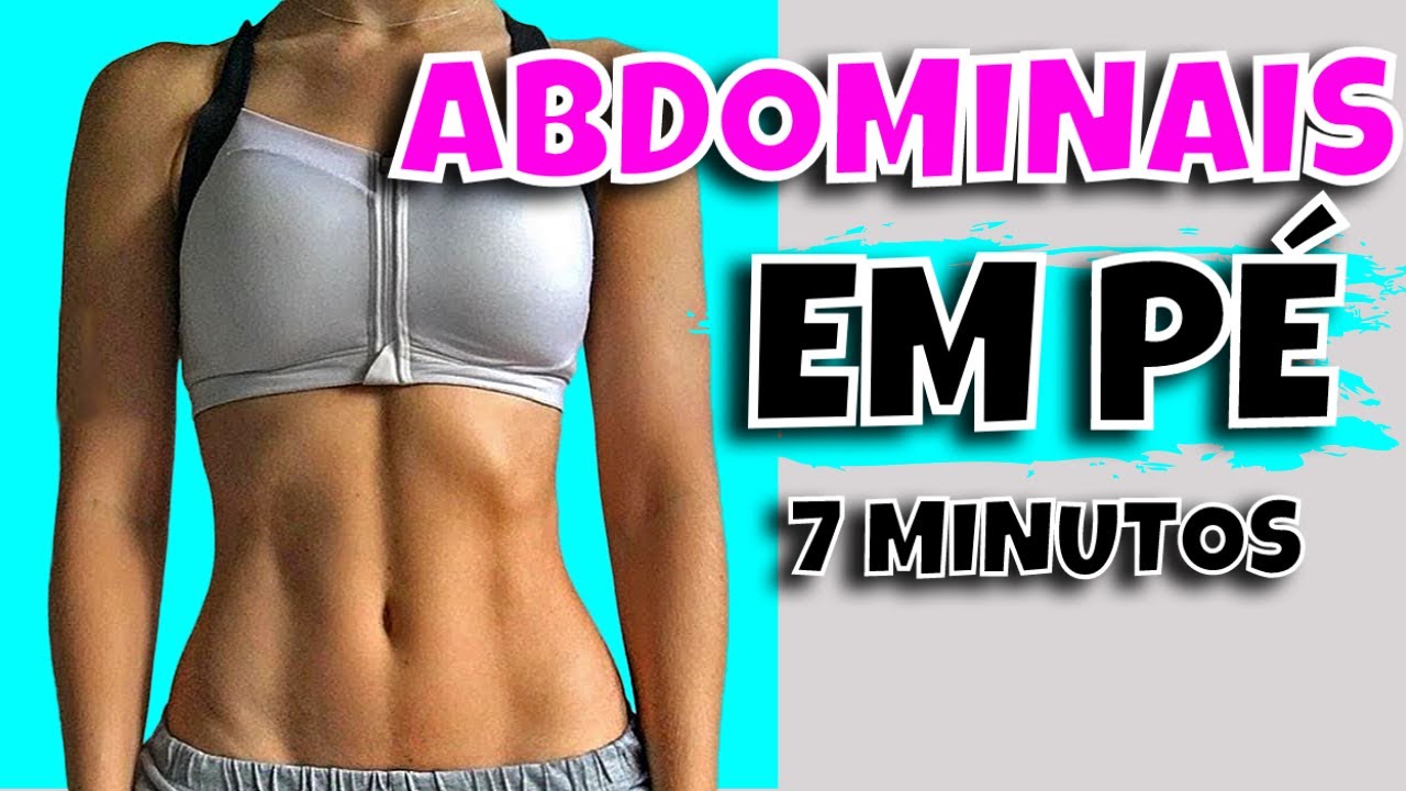 ABDOMINAIS EM PÉ Para Perder Barriga e Afinar Cintura em 7 Minutos | Treino Em Casa