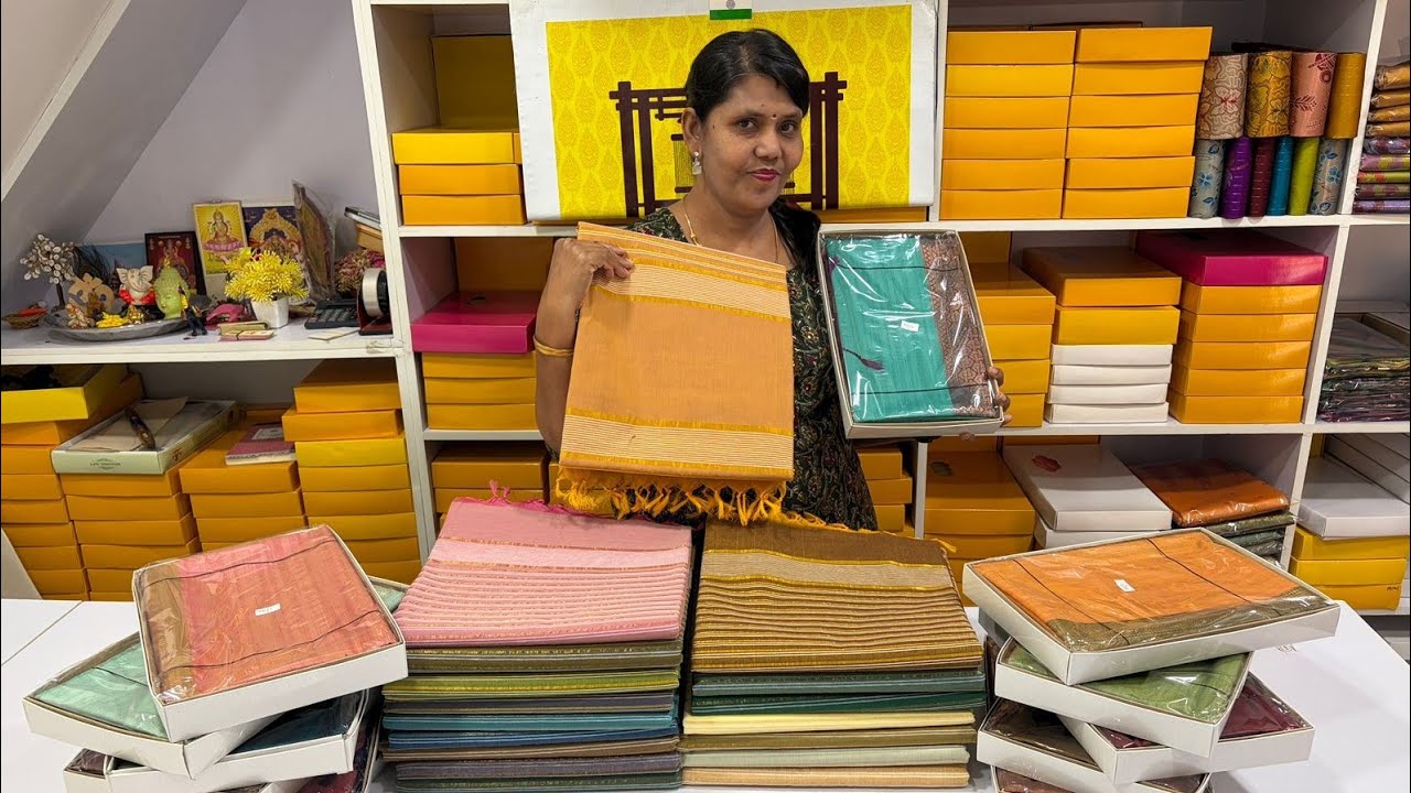 🌸 Live Saree Sale | Soft Raw Silk Pastel Shades | Limited Pieces