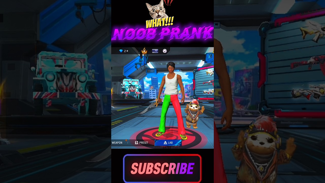 noob PRANK in free fire old player ☠️