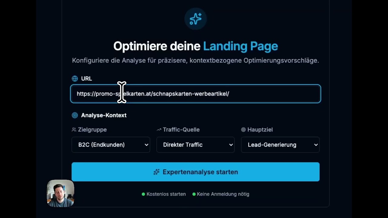 Landingpage Audit in Sekunden mit OMA (Online Marketing Audits)