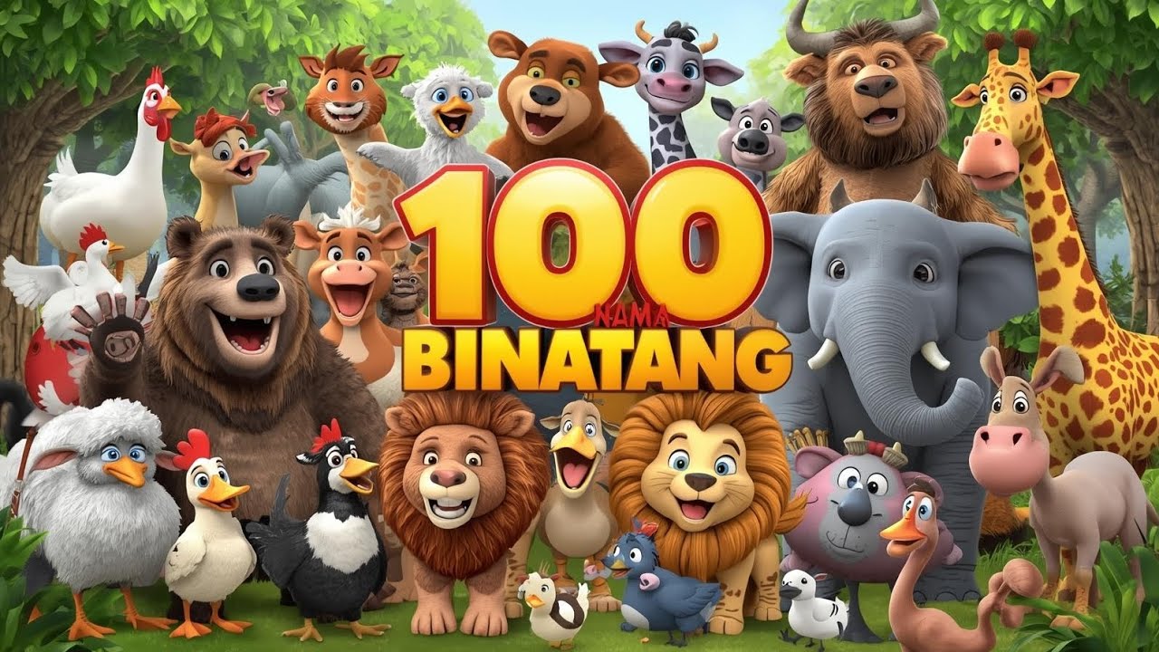 Mengenal 100 Nama Hewan | Belajar Bicara Bayi dan Balita | Edukasi Anak Usia Dini