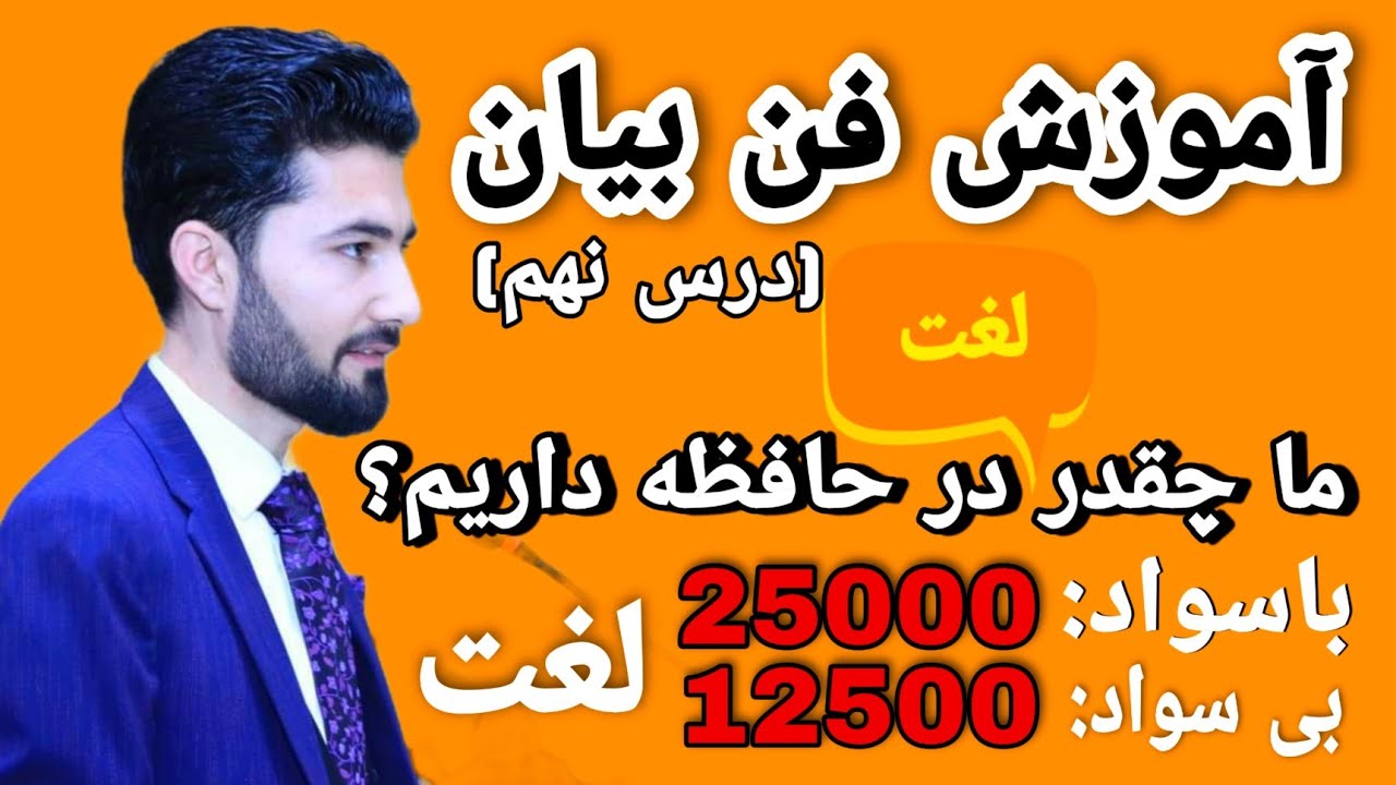 چگونه دایره لغات خود را افزایش دهیم؟ لغات بیشتر، سخنرانی بهتر (درس نهم)