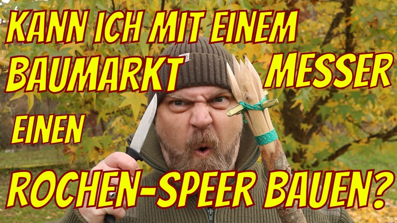 REICHT EIN BAUMARKT-MESSER FÜR EINEN ROCHEN-SPEER? 🤔