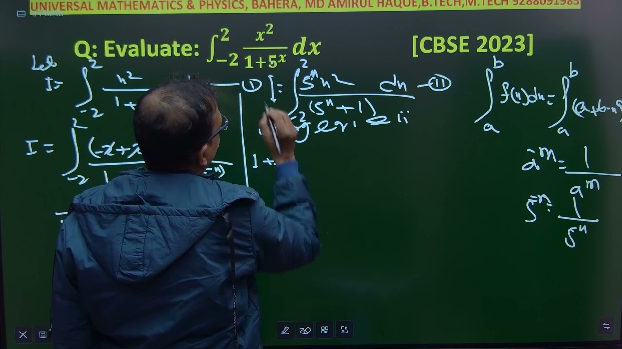 Evaluate Evaluate  ∫  -2 to 2 x^2 dx /1+5^x
