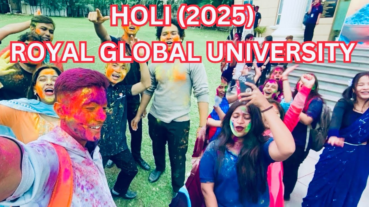 Holi at Royal Global University 😍