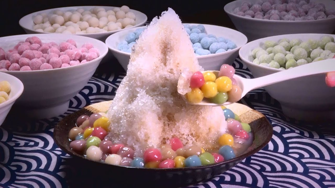 超萌彩虹湯圓剉冰-台灣美食 │Colorful Tangyuan Shaved Ice -Taiwanese Food