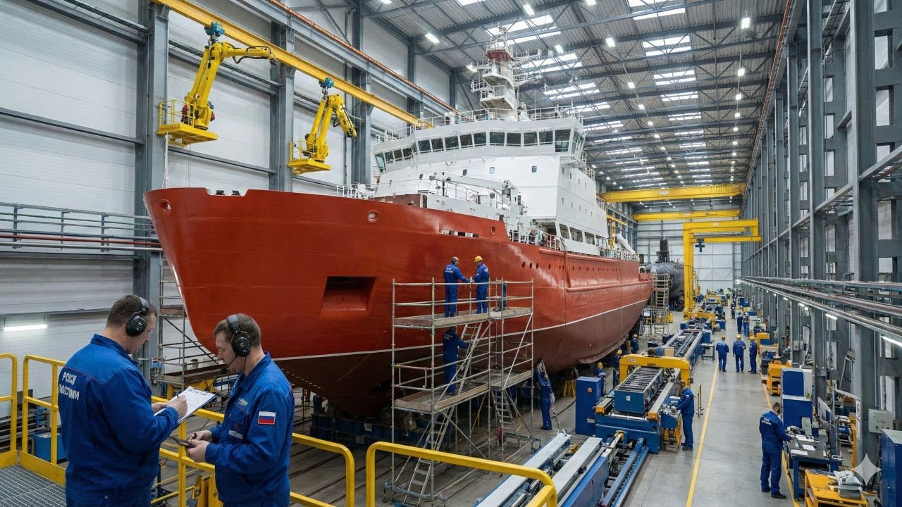 I Spent 10 Days on a Secret Shipyard Building the WORLD'S MOST POWERFUL Icebreaker