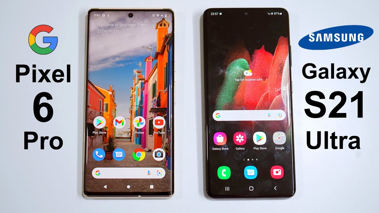 Pixel 6 Pro Vs Galaxy S21 Ultra Speed Test | Camera Comparison