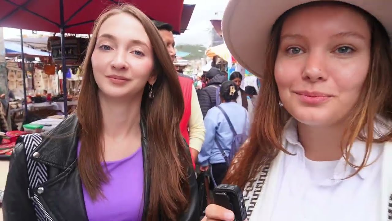 Ucranianas en Ecuador Probando Comida Típica 🇪🇨🇺🇦 @Masha Travel