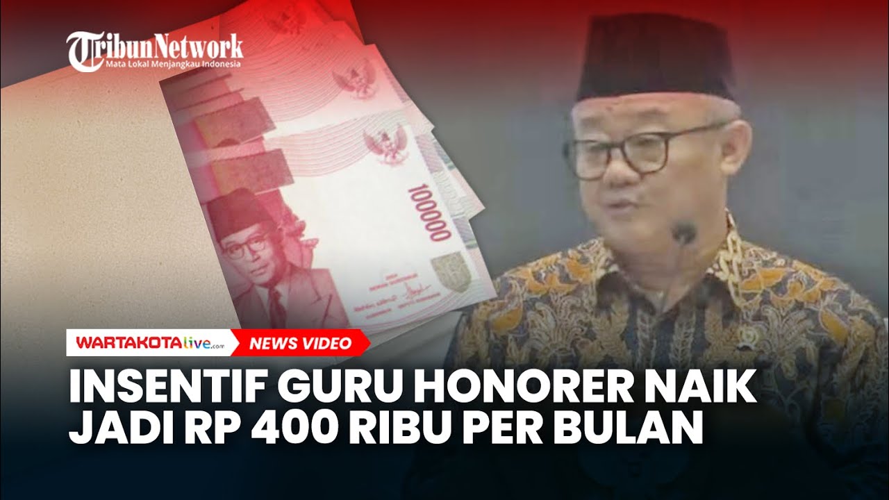 Mendikdasmen Umumkan Insentif Guru Honorer Naik Jadi Rp 400 Ribu per Bulan