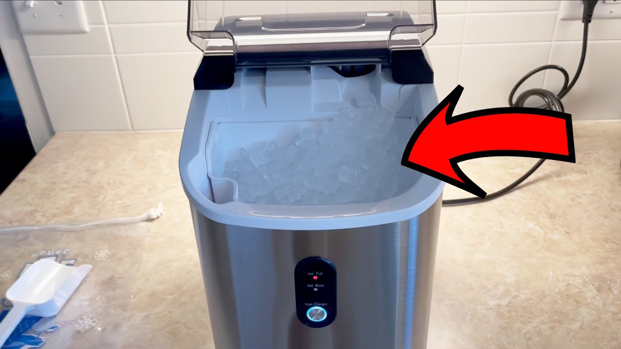 Nugget Countertop Ice Maker with Soft Chewable Ice, 34Lbs/24H, Ice Machine with Ice Scoop - Review