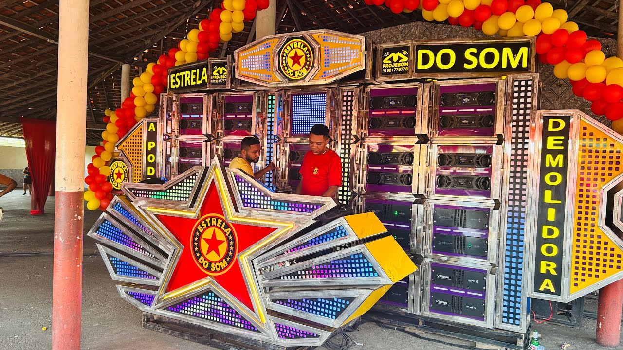 TESTE NO MARUJO DA ESTRELA DO SOM TREMENDO TUDO COM 3 PAREDÕES 
