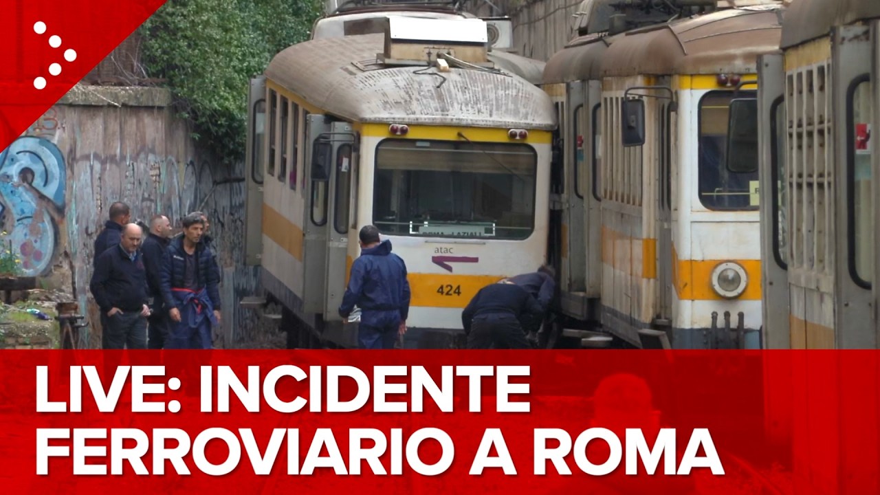Roma, scontro tra due tram sulla ferrovia Termini-Centocelle: diretta video