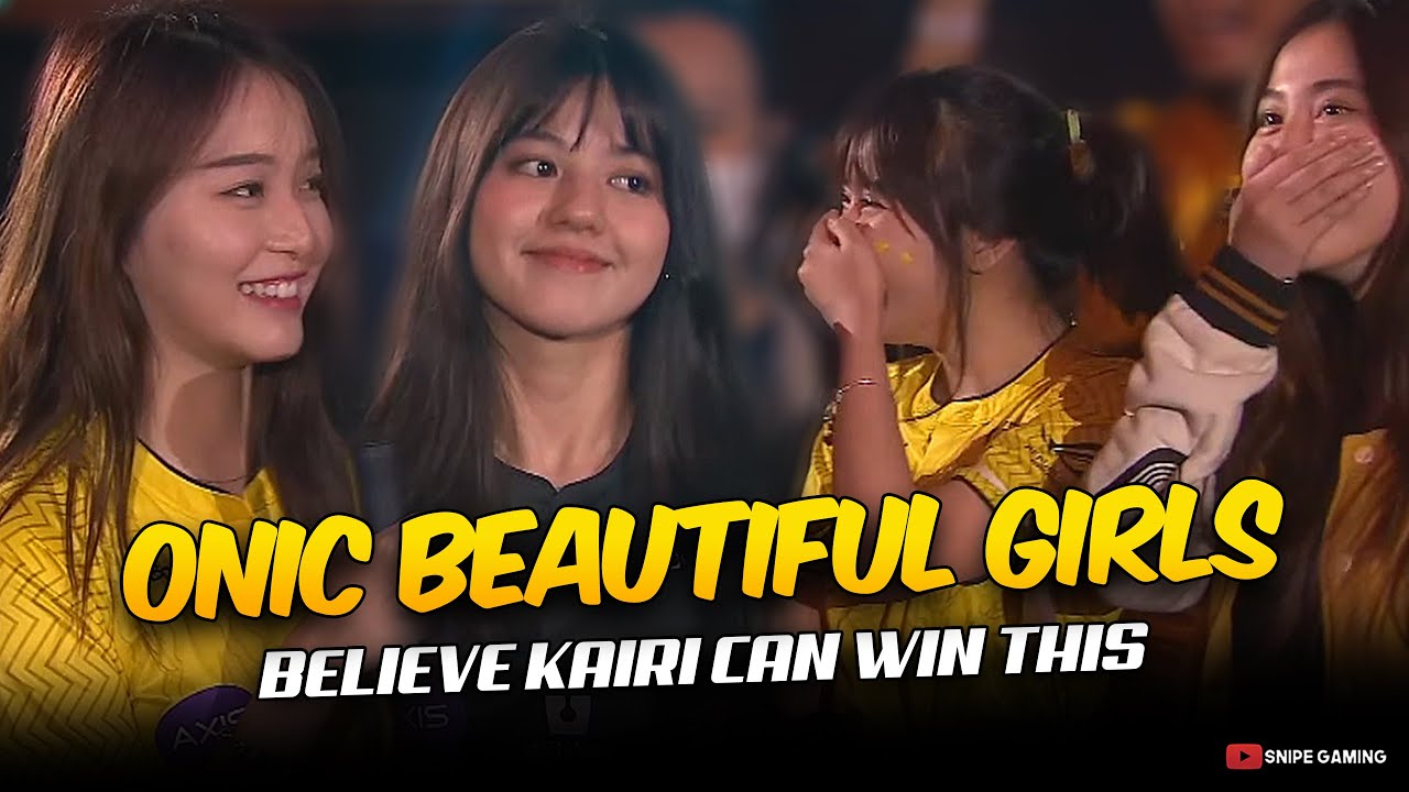 ONIC BEAUTIFUL GIRLS BELIEVE KAIRI and ONIC CAN WIN THE MATCH AGAINST RRQ. . . 😮