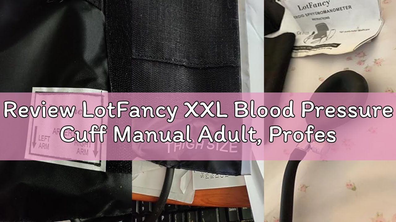 Review LotFancy XXL Blood Pressure Cuff Manual Adult, Professional Thigh BP Cuff 16"-26", Extra Larg