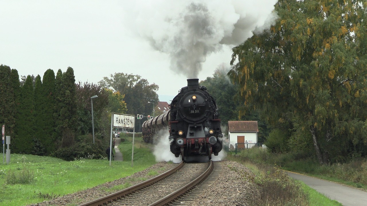 Plandampf in der Pfalz (mit 23 058 und 58 311) (4K)