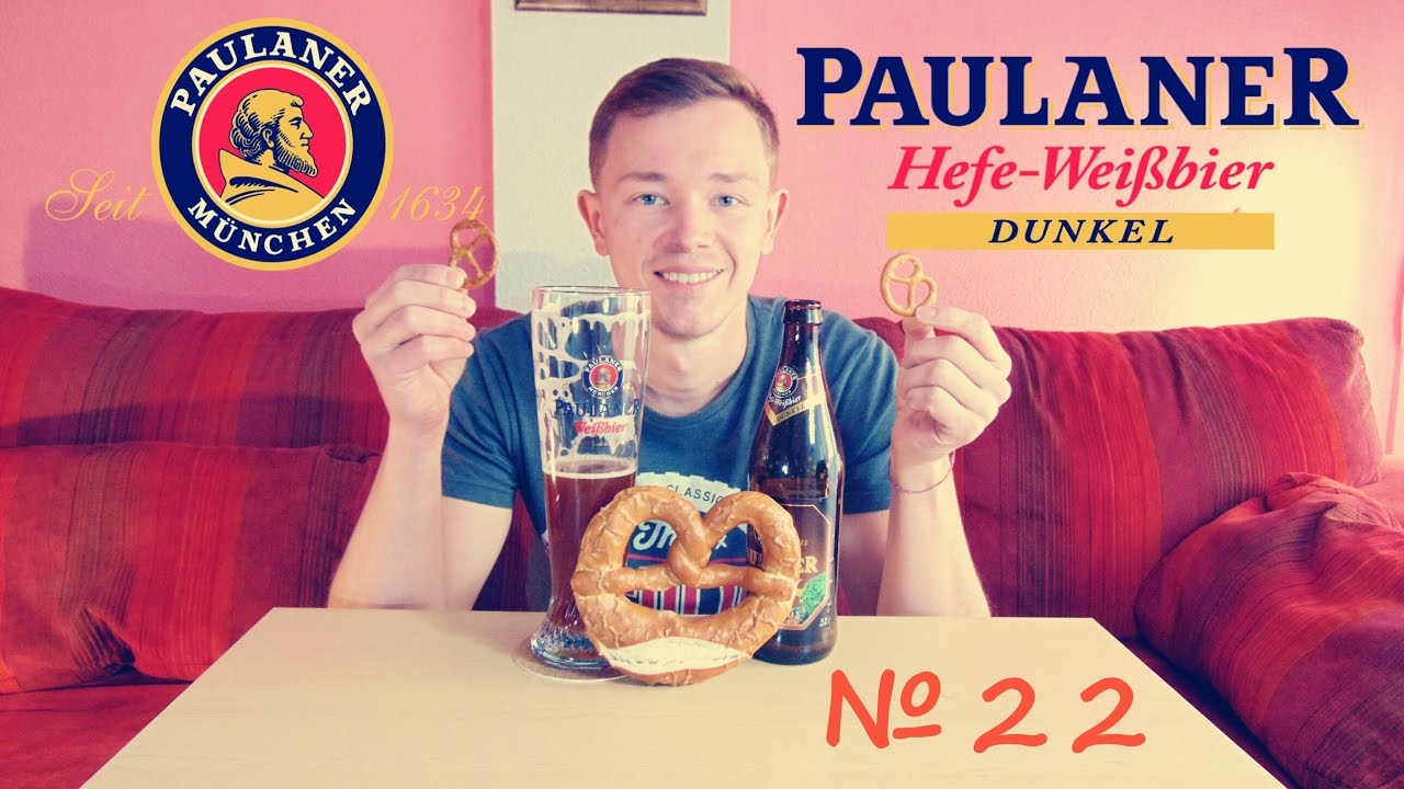 Обзор пива Paulaner hefe-weissbier dunkel №22 (18+)