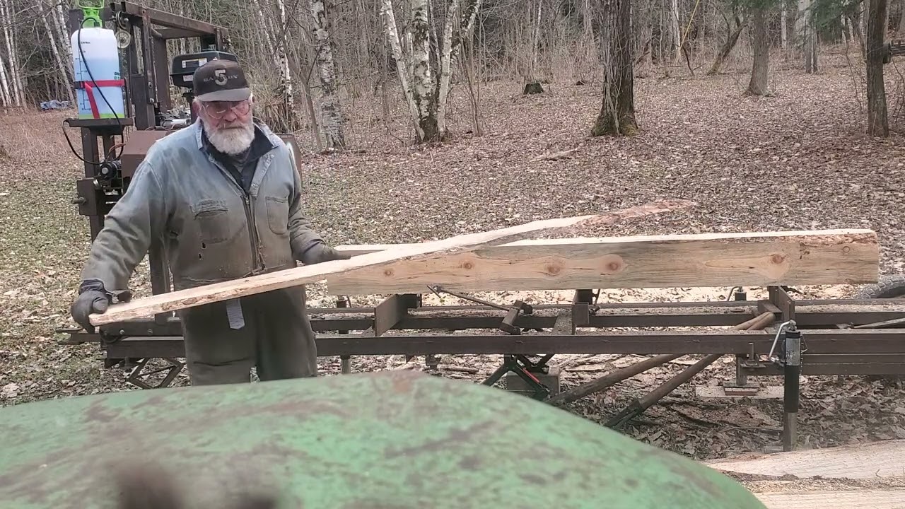 40 year old homemade sawmill still making lumber.