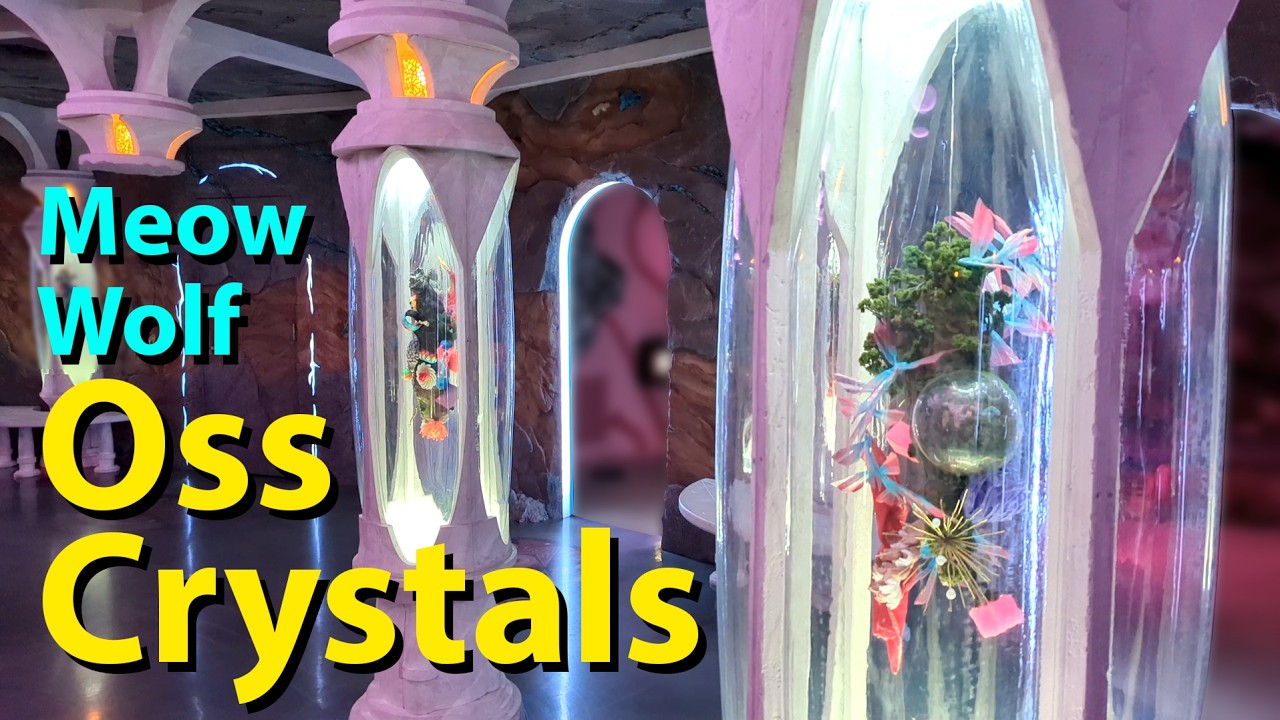Oss Crystals in Lyra's Keep - detailed look at every diorama - Meow Wolf Denver Convergence Station