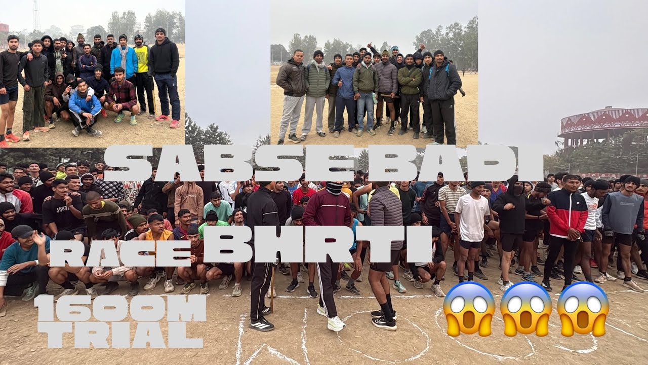 1600m trial race agniveer😱🪖mehnat krte rho dosto🙌#army #training 