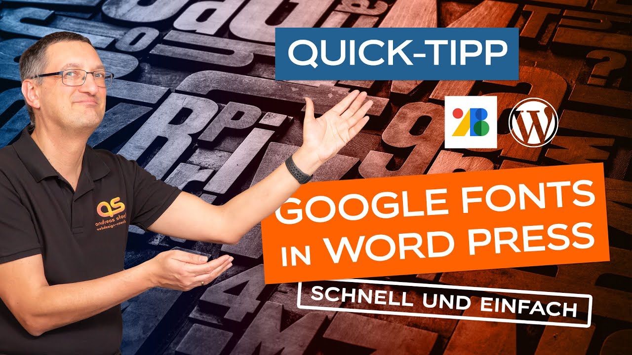 Google Fonts in WordPress - Schnell und einfach korrekt einbinden | #QuickTipp