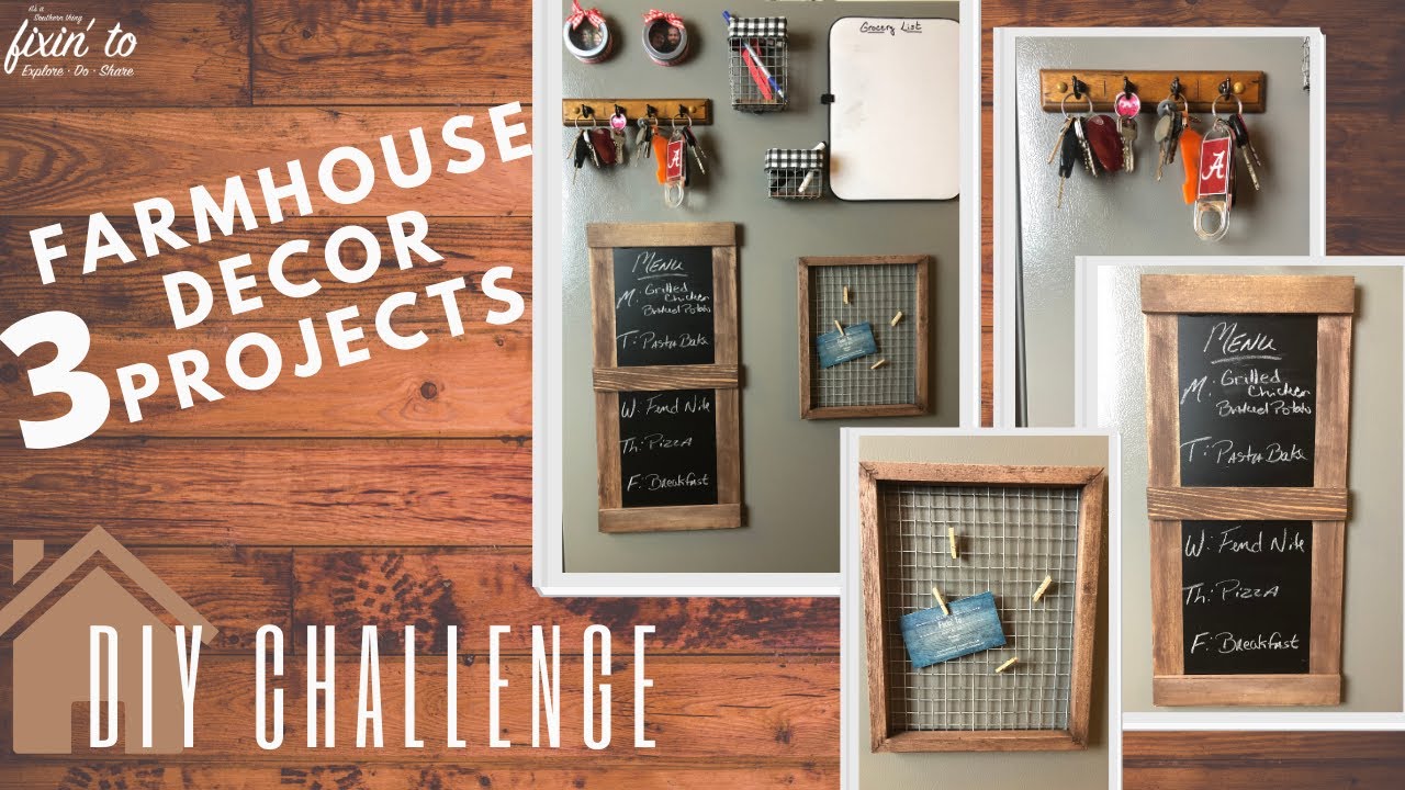 DIY Challenge Farmhouse | Farmhouse Decor | Kitchen Command Center