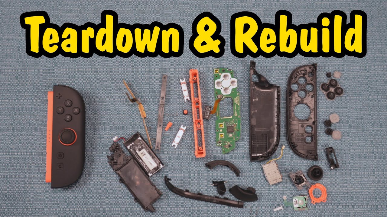 How to Teardown a Switch 2 Joy-Con & Put it Back Together | Take Apart & Tear Down Joycon Controller
