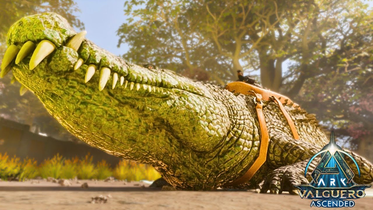 ATAQUE DO CROCODILO GIGANTE!! - Ark Valguero Ascended - ft @BiridinGames