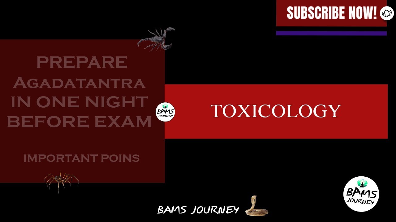 TOXICOLOGY || AGADATANTRA || IMPORTANT POINS || BAMS JOURNEY