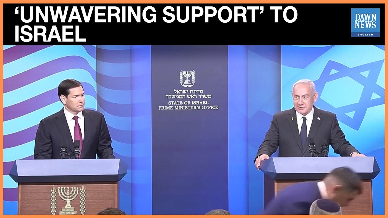 Marco Rubio Promises &lsquo;Unwavering Support&rsquo; to Israel in Gaza Goals | Dawn News English