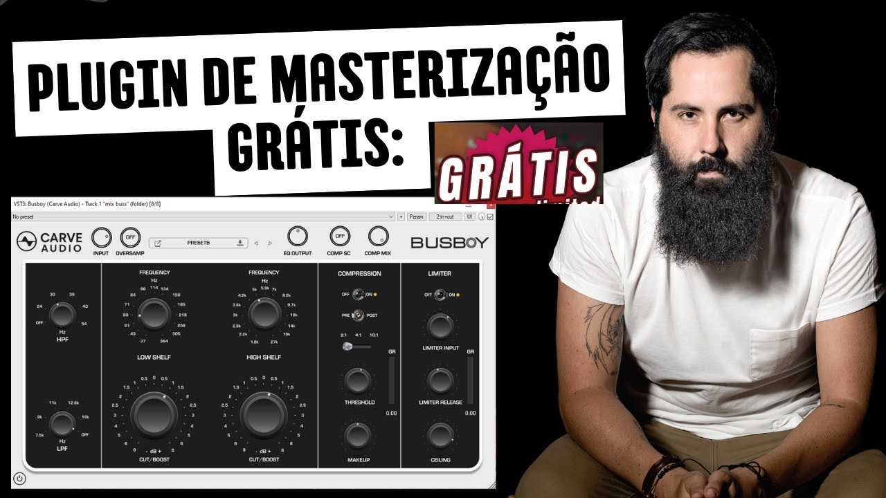 Plugin de Masterização GRÁTIS: Conheça o Busboy da Carve Audio