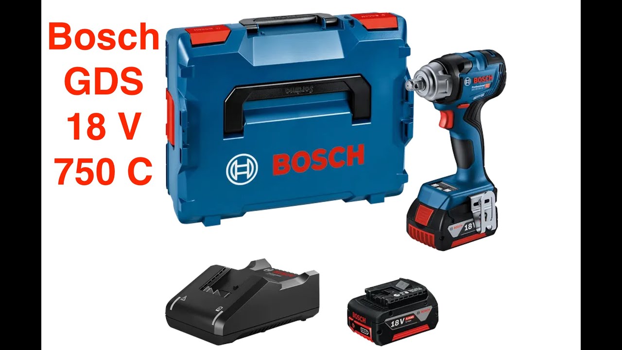 Bosch Impact Wrench GDS 18V-750 C Unbox and review