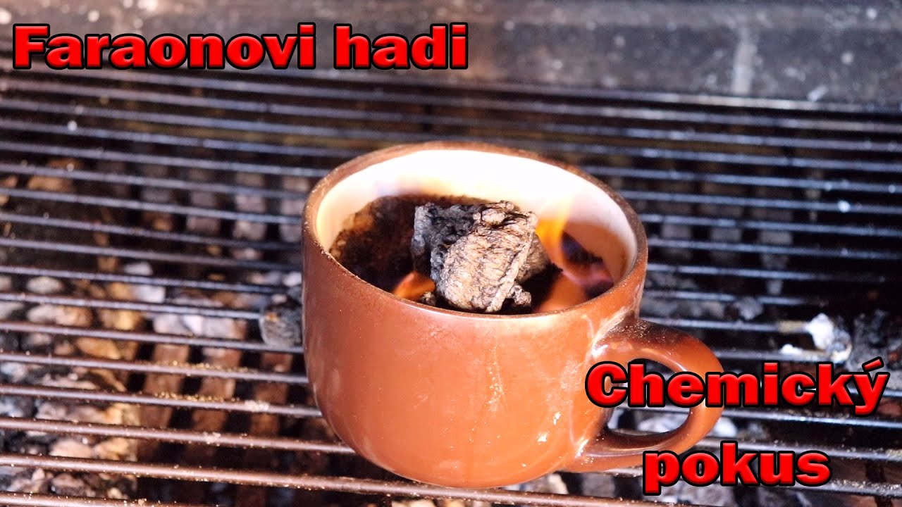 Faraonovi hadi - Chemick&yacute; pokus