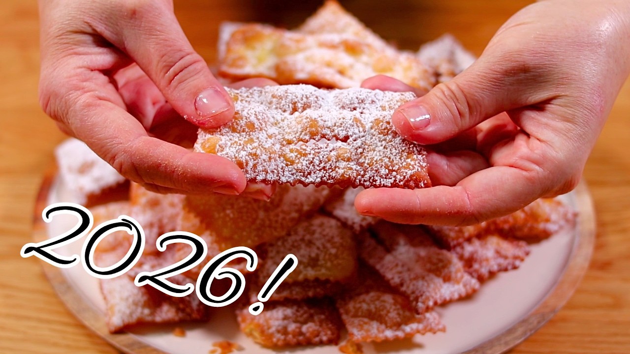 CHIACCHIERE DI CARNEVALE Croccanti preparate col mixer in 2 minuti