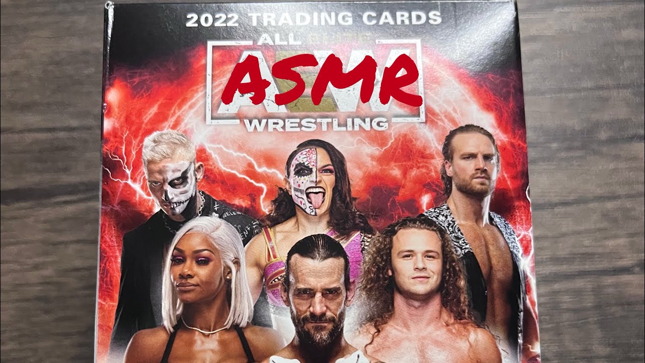 ASMR AEW 2022 UPPERDECK OPENING!!!!  **AUTOGRAPH?!?!?** #aew #asmr #sports #wrestling #cards