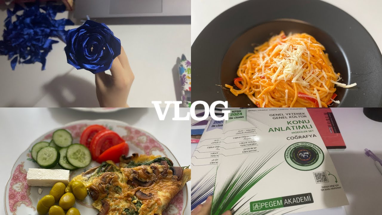Benimle birkaç gün✨ | kpss kaynaklarım, makarna tarifi🍝